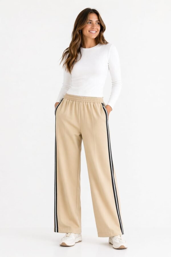 Pantalon jogger con línea
