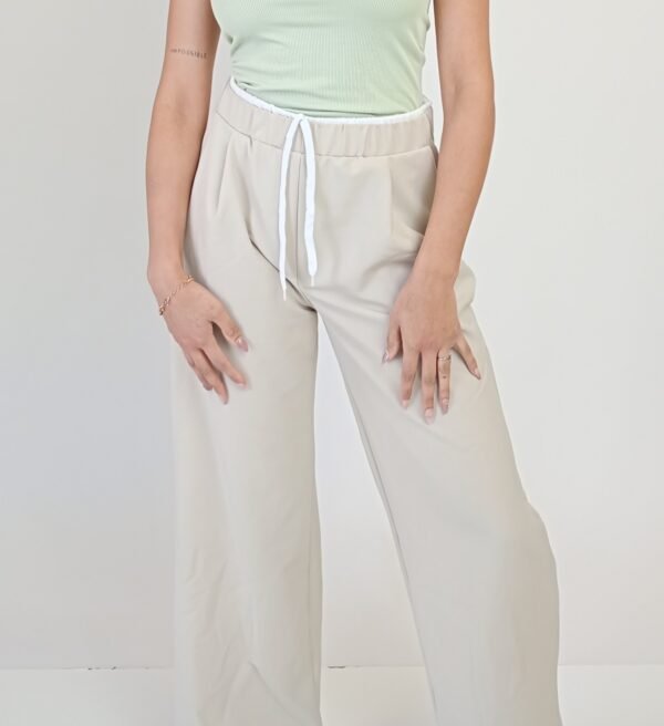 Pantalon wide leg Combinado