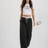 Pantalon wide leg Combinado