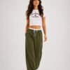 Pantalon wide leg Combinado
